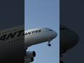 Qantas Airbus A380 Landing London Heathrow Airport Qantas Airbusa380 A380 Heathrow Aviation