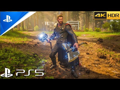 THE THOR Gameplay | Marvel's Avengers Walkthrough -(PS5)Game | 4K 60FPS Ray Tracing - No Commentary