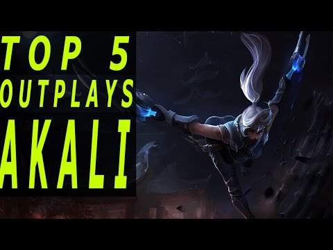 Top 5 Outplays | Akali  (League Of Legends)