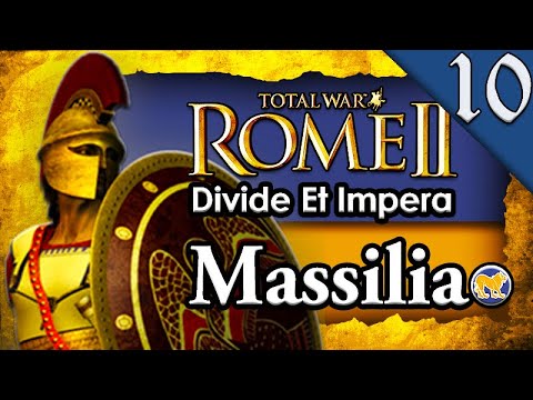 BATTLING ROMAN LEGIONS! Total War Rome 2: DEI: Massilia Campaign Gameplay #10