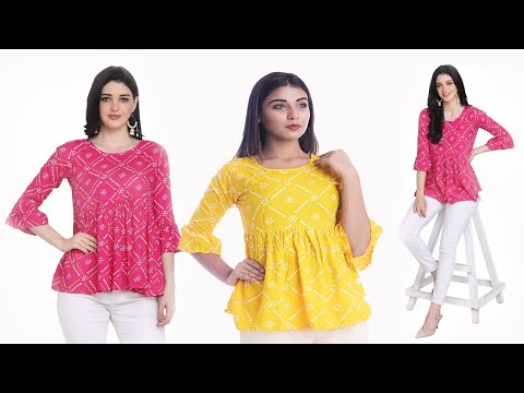 Hanumntra Best Rayon Printed Women/Grils Top@All in one catcgory03@Manojdey#LucktPenday2M,