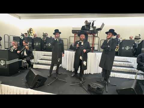 Chuppa with Meilech Braunstein Shlomo Yakov Weber and Yossi Shtendig