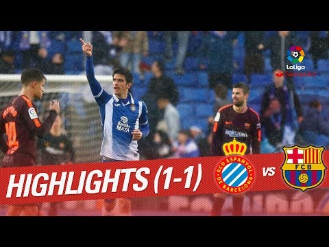 Highlights RCD Espanyol vs FC Barcelona (1-1)
