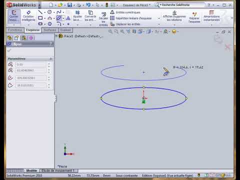 Formation Complète SolidWorks : E10- Les ellipses