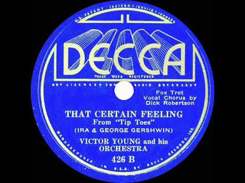 1934 Victor Young - That Certain Feeling (Dick Robertson, vocal)