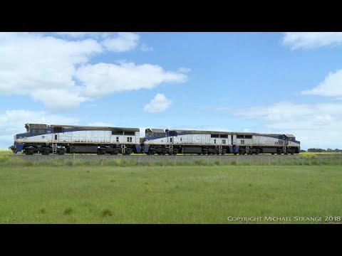 Triple VL Class Locomotives Running Light Engine - PoathTV Australian Trains & Railways