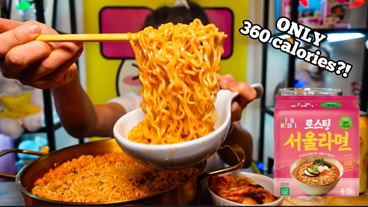 NEW!! ROASTING SEOUL RAMYUN NOODLES (I try noodles for you) l MUKBANG
