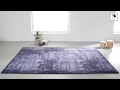 Tapis Golden Gate Fibres synthétiques - Bleu marine - 160 x 240 cm