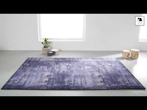 Teppich Golden Gate Kunstfaser - Marineblau - 160 x 240 cm