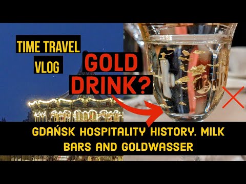 Vlog de viagem no tempo ✈️: Gdańsk, ouro e história da hospitalidade. Barras de leite e Goldwasser 🍻