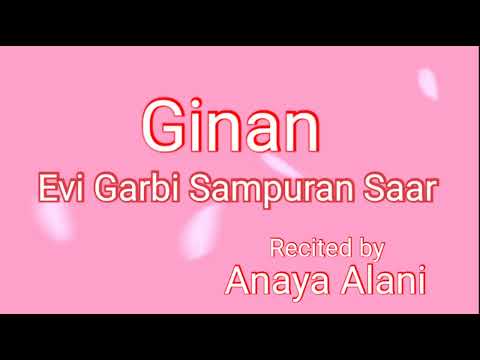 Ginan Garbi Evi garbi sampuran saar