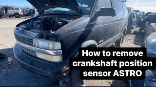 How to Change Crankshaft Position Sensor 1994 - 2004 Chevy Astro Van DIY CLEAR VIDEO easy