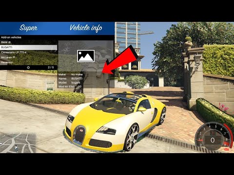 How to Install ADD-ON Cars 2020 (GTA 5 PC Mod) Bugatti Veyron ...