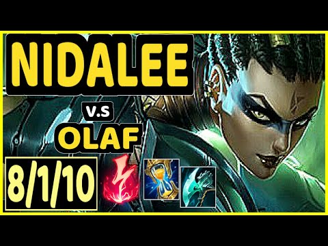 NIDALEE vs OLAF - 8/1/10 KDA JUNGLE CHALLENGER GAMEPLAY - KR