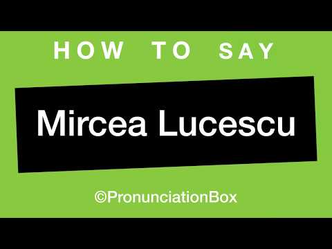 How To Say and Pronounce Mircea Lucescu