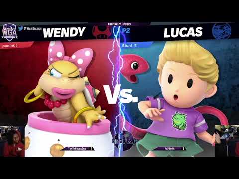 TrashKoopaGod (Wendy) vs. WeS | Yayzors (Captain Falcon, Lucas) - Orbitar 77 - Pools WF [Bad audio]