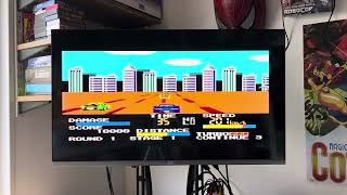 Chase HQ gameplay Sega Mastersystem, playing on original hardware, great game.