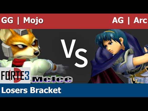 Forte 3 Melee - GG | Mojo (Fox) vs AG | Arc (Marth) - Losers Bracket