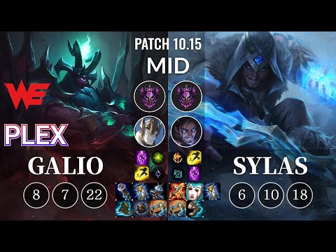 WE Plex Galio vs Sylas Mid - KR Patch 10.15