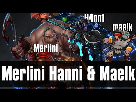 Merlini H4nn1 & Maelk - Pudge Abaddon & Clockwerk (Unknown MMR) - Pros Play Together - vol #2
