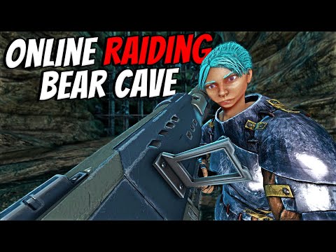 How We ONLINE RAIDED Crouch Bear Cave DAY 2 - Ark