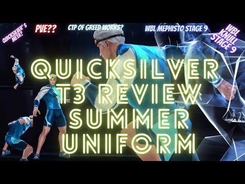 QUICKSILVER T3 SUMMER UNIFORM REVIEW - WBU WBL KNULL MEPHISTO - CTP OF GREED | Marvel Future Fight