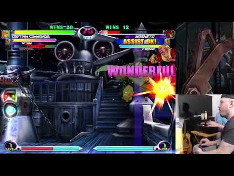 MvC2: Romneto - Magneto GB to Crossup w Tron Unmash DHC Hail 100%+ Sequence .:3.16.23:.