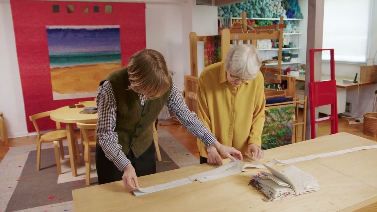 Tapestry artist Helena Hernmarck's weaving documentation