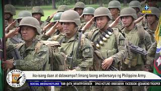 Mensaheng pangkapayapaan ng 4ID alinsunod sa 125th founding anniversary ng Philippine Army