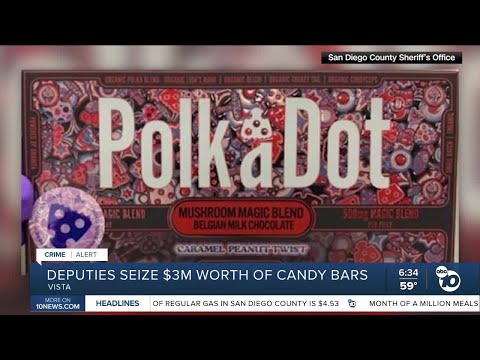 Deputies seize $3 million worth of magic mushroom candy bars