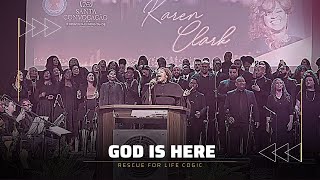 🔥 Extraordinary! Karen Clark Sheard Sings &quot;God Is Here&quot; with a Powerful Choir Singing in Portuguese!