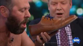 Bert Kreischer LIVE "EPIC Shoey Scull" Australian Tv Interview 12-9-2017