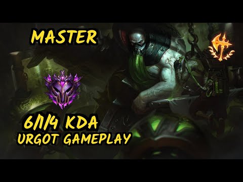 URGOT vs ZED - 6/1/4 KDA MID GAMEPLAY - EUW Ranked MASTER