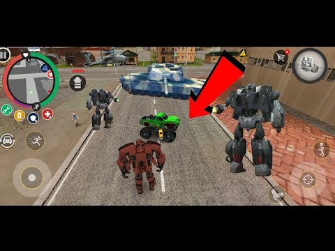 Rope Hero Vice Town - ( Transformer Ball Fight Pulice Robot Pinky Tank ) - Android Gameplay HD