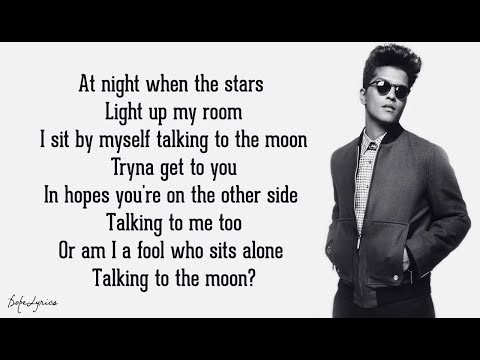 Bruno Mars - Talking To The Moon (Lyrics) 🎵