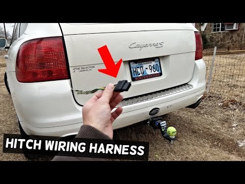 HOW TO INSTALL TRAILER HITCH WIRING HARNESS ON PORSCHE CAYENNE