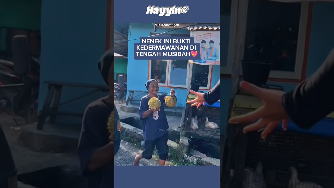 "Nenek Korban Banjir Berbagi Hasil Panen: Momen yang Menyentuh Banyak Orang" #shorts