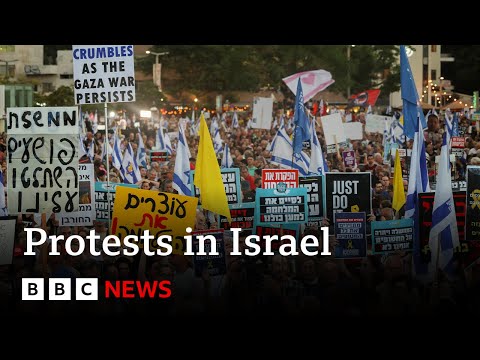 以色列抗議者要求結束加沙戰爭 | BBC News (Protesters in Israel demand end to war in Gaza | BBC News)