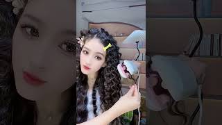 Hair curing, Mekup  Art, look beautiful, lips hack,eye makeup#shorts