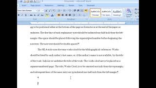 Inserting Page Break and New Paragraphs into Microsoft Word