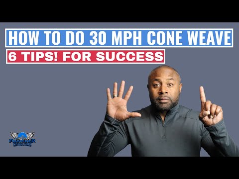 30 Mph Cone Weave Tips / Improve Your Countersteering