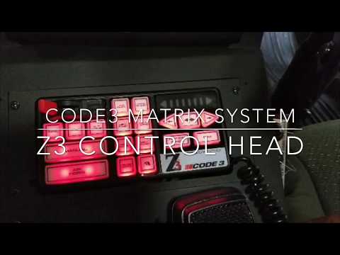Code3 Matrix System & Z3 Control Head Programming demo by West Warning Equipment- Augusta, GA-Part 1