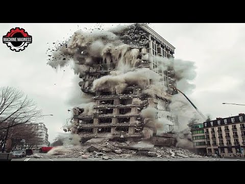 Most Epic Excavator Demolition Of Buildings | Best Building Demolition Compilation