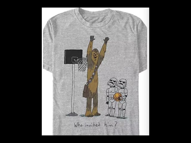 Vídeo relacionado con Star Wars Chewbacca Basketball Who Invited Him Camiseta