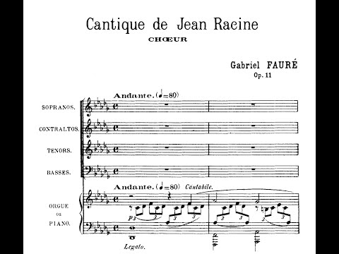 G. Faurè - Cantique De Jean Racine - BEST VERSION - Score - (200 sub special)