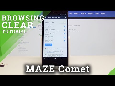 MAZE Comet Clear Browsing Data / Reset History /  Reset History