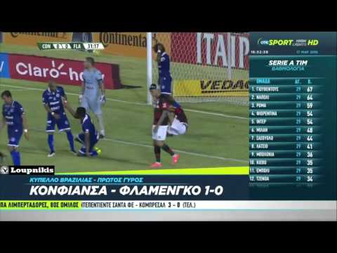 Confiança vs Flamengo 1-0 Copa Do Brasil {17/3/2016}