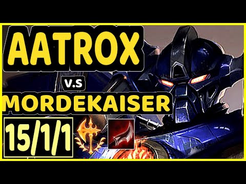 IMPACT (AATROX) vs MORDEKAISER - QUADRAKILL 15/1/1 KDA TOP CHALLENGER GAMEPLAY - NA