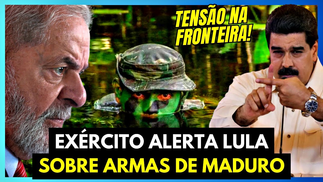 EXÉRCITO AVISA LULA SOBRE ARMAS, MAS LULA RECUA: 'NÃO QUEREMOS GUERRA COM A VENEZUELA'
