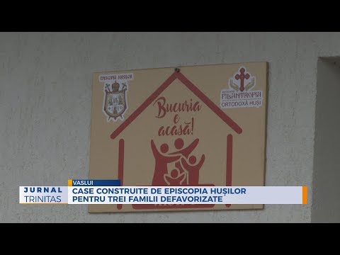 Case construite de Episcopia Hușilor pentru trei familii defavorizate